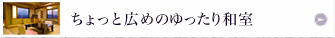 ちょっと広めのゆったり和室