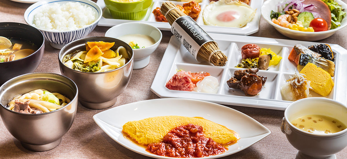 画像:朝食バイキング