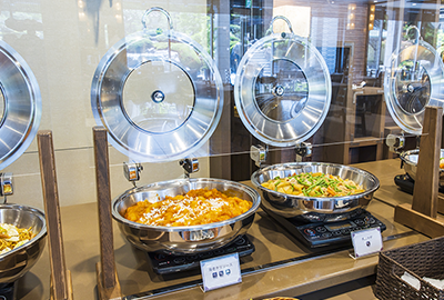 画像:朝食バイキング