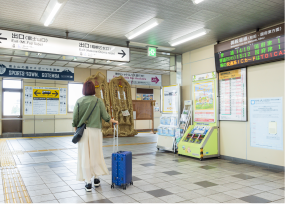 写真：御殿場駅箱根乙女口へ