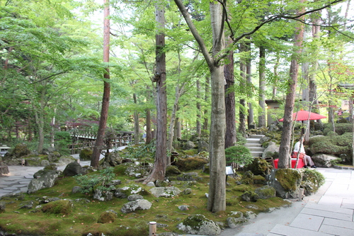 富士山温泉ホテル鐘山苑：庭園