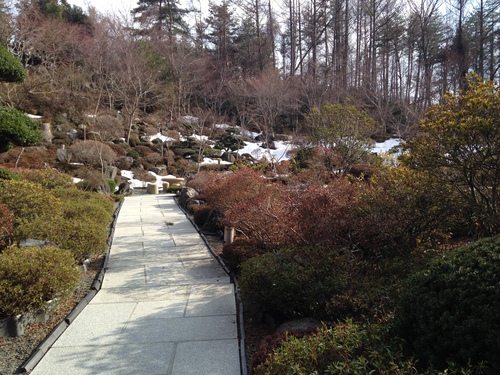 富士山温泉ホテル鐘山苑：庭園