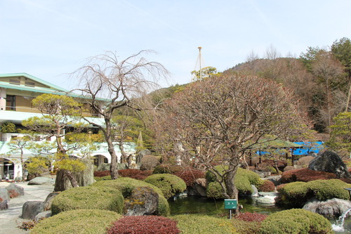 富士山温泉ホテル鐘山苑：庭園