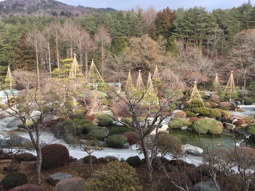 富士山温泉ホテル鐘山苑：庭園