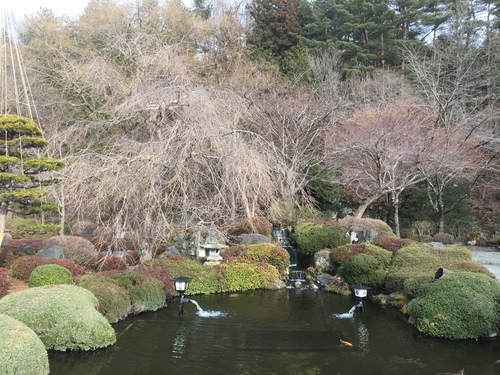 富士山温泉ホテル鐘山苑：庭園