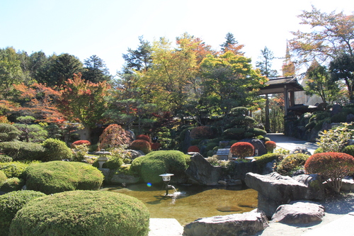 庭園の紅葉情報No.12｜富士山温泉ホテル鐘山苑