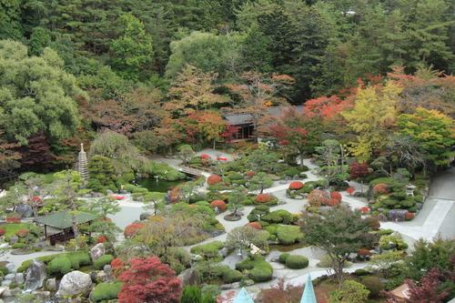 庭園の紅葉情報No.13｜富士山温泉ホテル鐘山苑