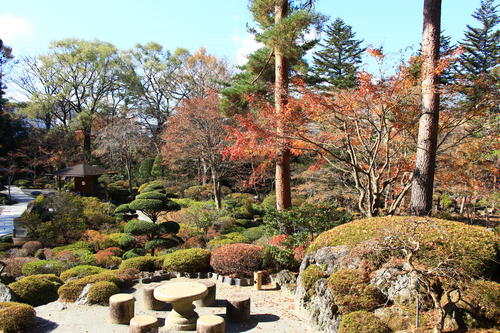 庭園の紅葉情報No.29｜富士山温泉ホテル鐘山苑